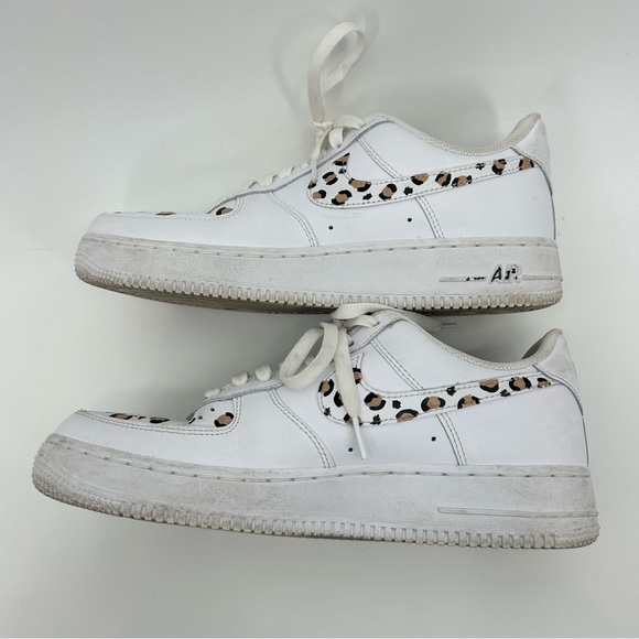 Nike Customized Cheetah Print Air Force 1s - Picture 3 of 6